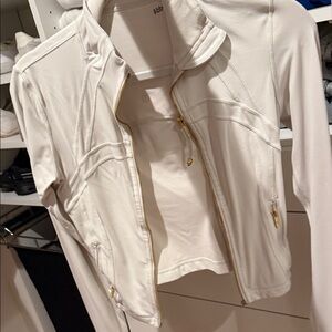 Lululemon Athletica Women's White Bomber Jacket